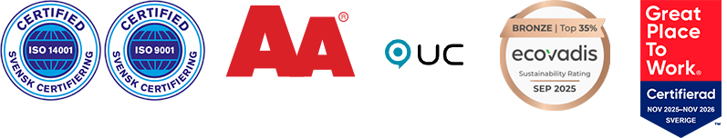 ISO 9001 - ISO 14001 - AAA - UC -GPTW