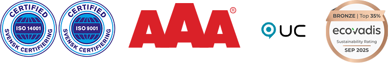 ISO 9001 - ISO 14001 - AAA - UC -GPTW