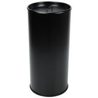 Rund cigarettbehållare med sand, Askfat, volym: 60 L, Färg: Svart, Höjd: 72 cm, Bredd: 33.5 cm, Ø: 33.5 cm