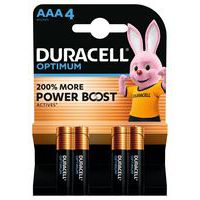 Optimum alkaliskt AAA-batteri – 4 enheter – Duracell