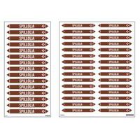 Rörmärkning Spillolja - Systemtext