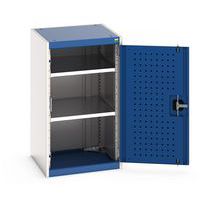 Skåp med perforerade slagdörrar Cubio – höjd 900 mm – Bott