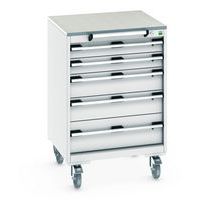 Mobilt lådskåp Cubio SLR-668-5.1 - Bott