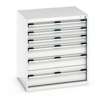 Skåp med lådor Cubio – 800x1050x650 mm – Bott