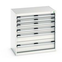 Skåp med lådor Cubio - 800x800x525mm - Bott