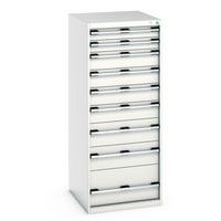 Skåp med 9 lådor Cubio 650x750x1600 mm – Bott