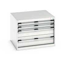 Skåp med lådor Cubio – 600x800x750 mm – Bott