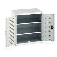 Skåp Cubio med perforerade dörrar – höjd 900 mm – Bott