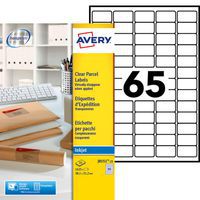 Transparent minietikett 38,1x21,2 mm - bläckstråleutskrift - Avery