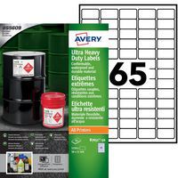 Ultratålig polyetylenetikett för laser, bläck och kopiator - Avery