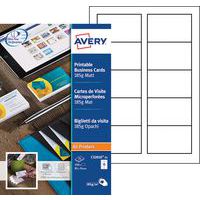 Visitkort - mikroperforerade kanter - Avery