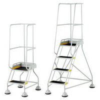 Mobil trappa med räcke, EN 131-7-certifierad