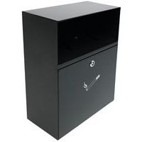 Väggmonterad askkopp med tak - 4 l