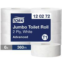 Mini- och Maxi Jumbo Tork Advanced toalettpapper