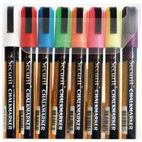 Kritpennor för griffeltavla 8 färger