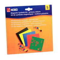 Magnetsymboler Kit med 5 färger, 81 st