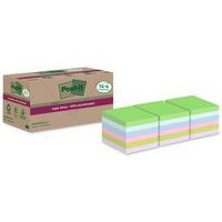 Super Sticky-anteckningar återvunna 76x76mm 14 + 4 blandade block
