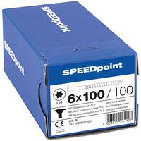 Låda med 200 träskruvar skivhuvud TX Ø 6 mm - SpeedPoint