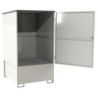 Metallbox med uppsamlingskärl för 1 IBC - 1000 L - Manutan Expert