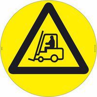 Varningsskylt: Varning truck