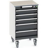 Mobilt lådskåp Cubio SLR-557-5.3 - Bott