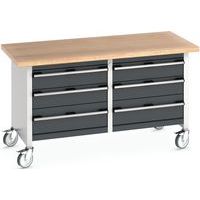 Arbetsbänk mobil monoblock med lådor – Bott