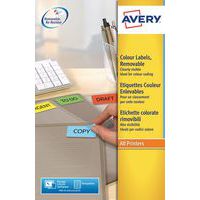 Avery flyttbar färgetikett – laser-/bläckstråleskrivare, kopiator