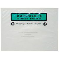 Dokumentmapp – transparent – ”Bifogade dokument”