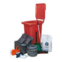 Spillkit 260 liter, Universal, Mobil, Röd - Ikasorb