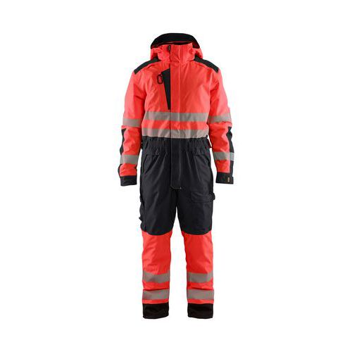Vinteroverall Varsel Varselröd/Svart