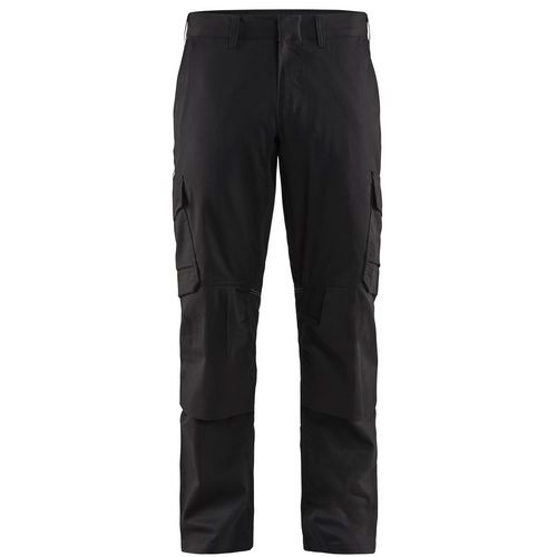 Industribyxa stretch med knäskyddsficka Svart