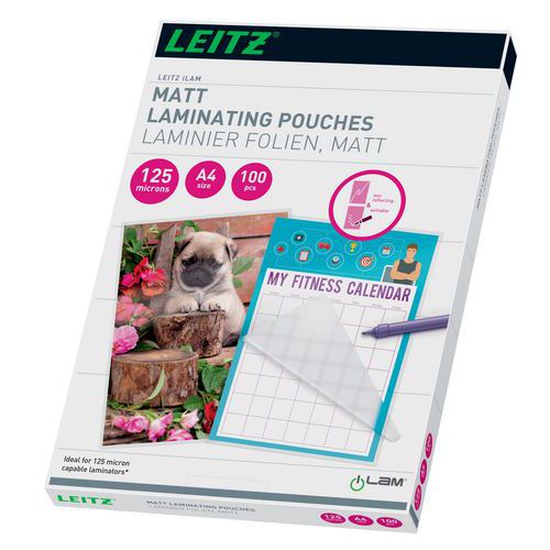 Laminat lågvärme matt A4, 100/fp - Leitz