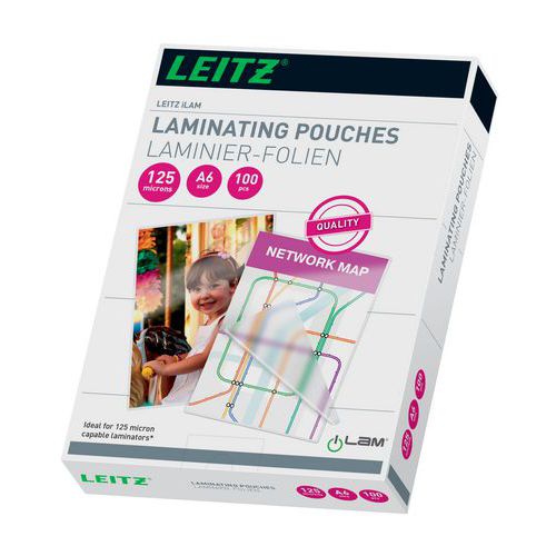 Laminat lågvärme A6 125 my, 100/fp - Leitz
