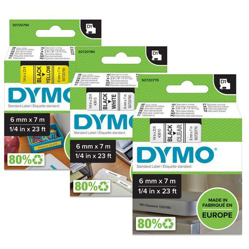 Märkband D1, 6 mm - Dymo