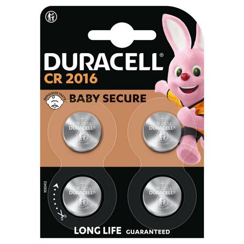 2016 litiumbatterier knappcell – förpackning med 4 st – Duracell