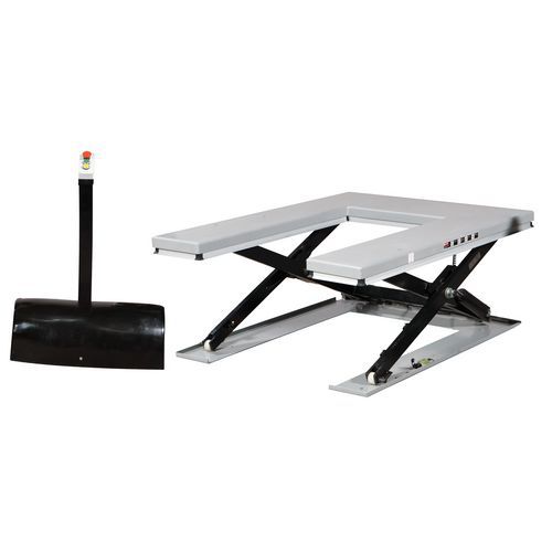 U-lyftbord SU1001, 1000 kg, 1450 x 1140 mm - Silverstone