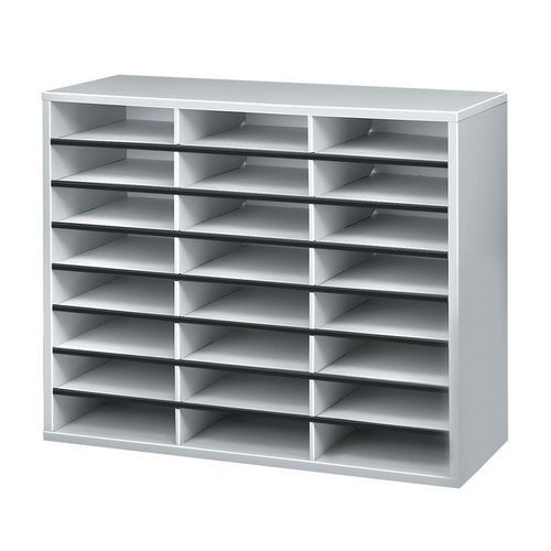 Sorteringshylla med 24 fack, grå - Fellowes