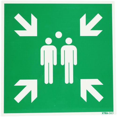 Varselskylt Samlingsplats - Brady