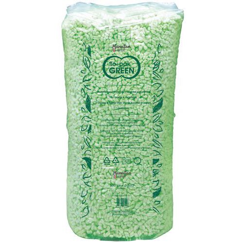 Flo-pak frigolitbitar - biologiskt nedbrytbara - Bunzl