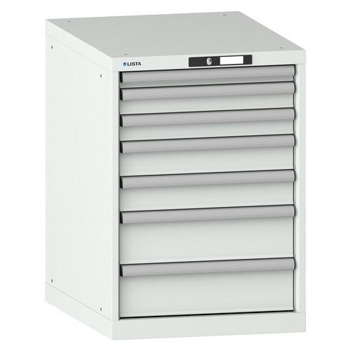 Verktygshurts 27x36E, 564x725x800 mm, 7 lådor - Lista