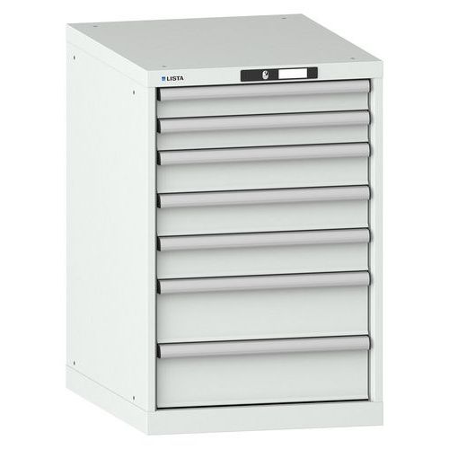 Verktygshurts 27x36E, 564x725x850 mm, 7 lådor - Lista