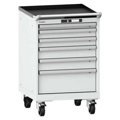 Mobil Verktygshurts 27x27E, 564 x 572 x 890 mm, 6 lådor - Lista