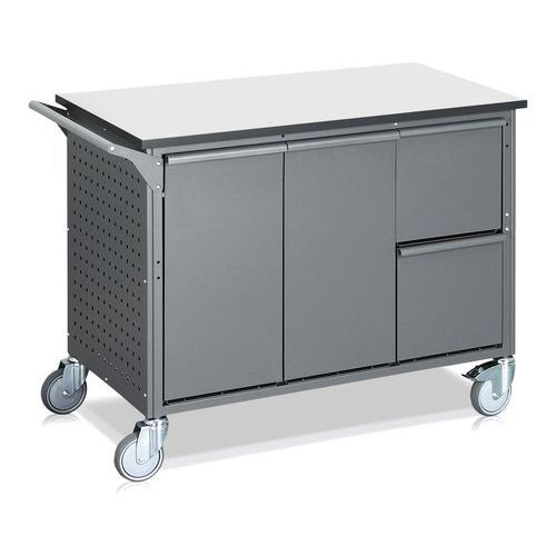 Komplett källsorteringsvagn, 8 kärl, 280 liter - WFI