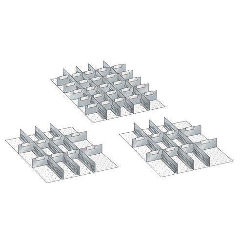 Lådinredning metall till Verktygshurts 27x36E - Lista