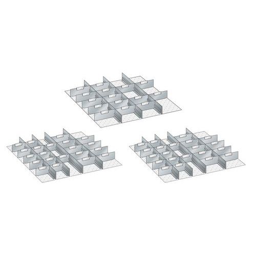 Lådinredning metall till Verktygshurts 36x36E - Lista