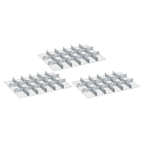 Lådinredning metall till Verktygshurts 54x36E - Lista