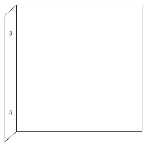 Vinkelfäste för flaggskylt - Systemtext