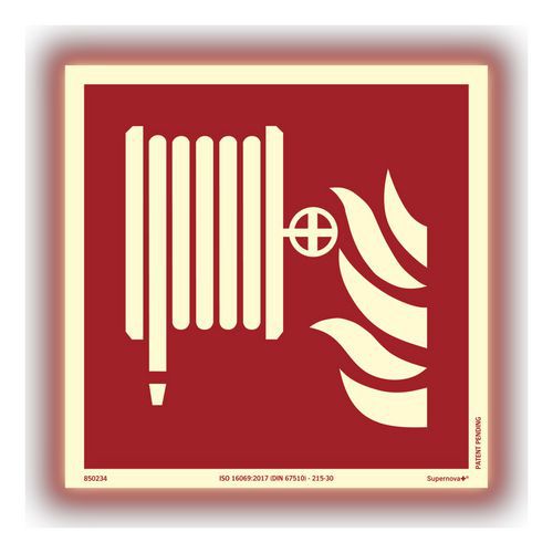 Skylt Supernova+ Brandpost - Systemtext