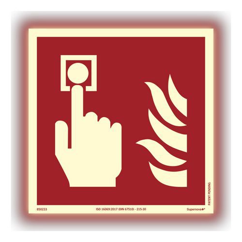 Supernova+ Brandlarmsknapp - Systemtext