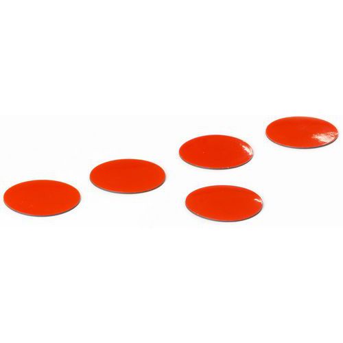 Set med fem röda cirklar – Smit Visual